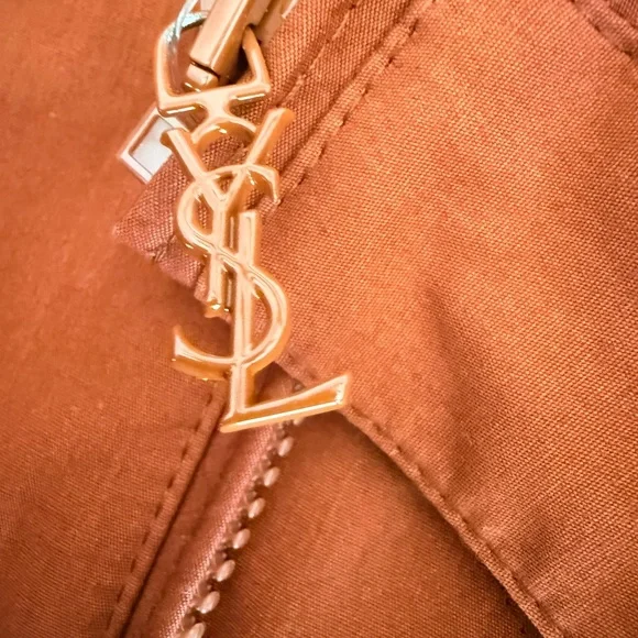 SAINT LAURENT JACKET IN COTTON COGNAC - Picture 7 of 17